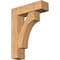 Ekena Millwork Westlake Block Smooth Bracket w/ Offset Brace, Western Red Cedar, 7 1/2"W x 26"D x 34"H BKT0806X26X34WTL05SWR - alternate 1